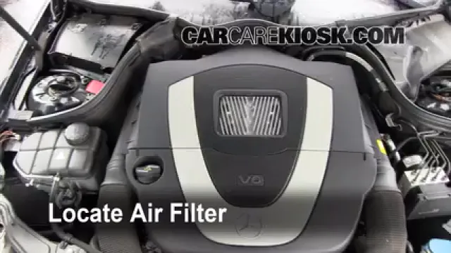 2007 Mercedes-Benz C230 Sport 2.5L V6 FlexFuel Filtre à air (intérieur) Changement